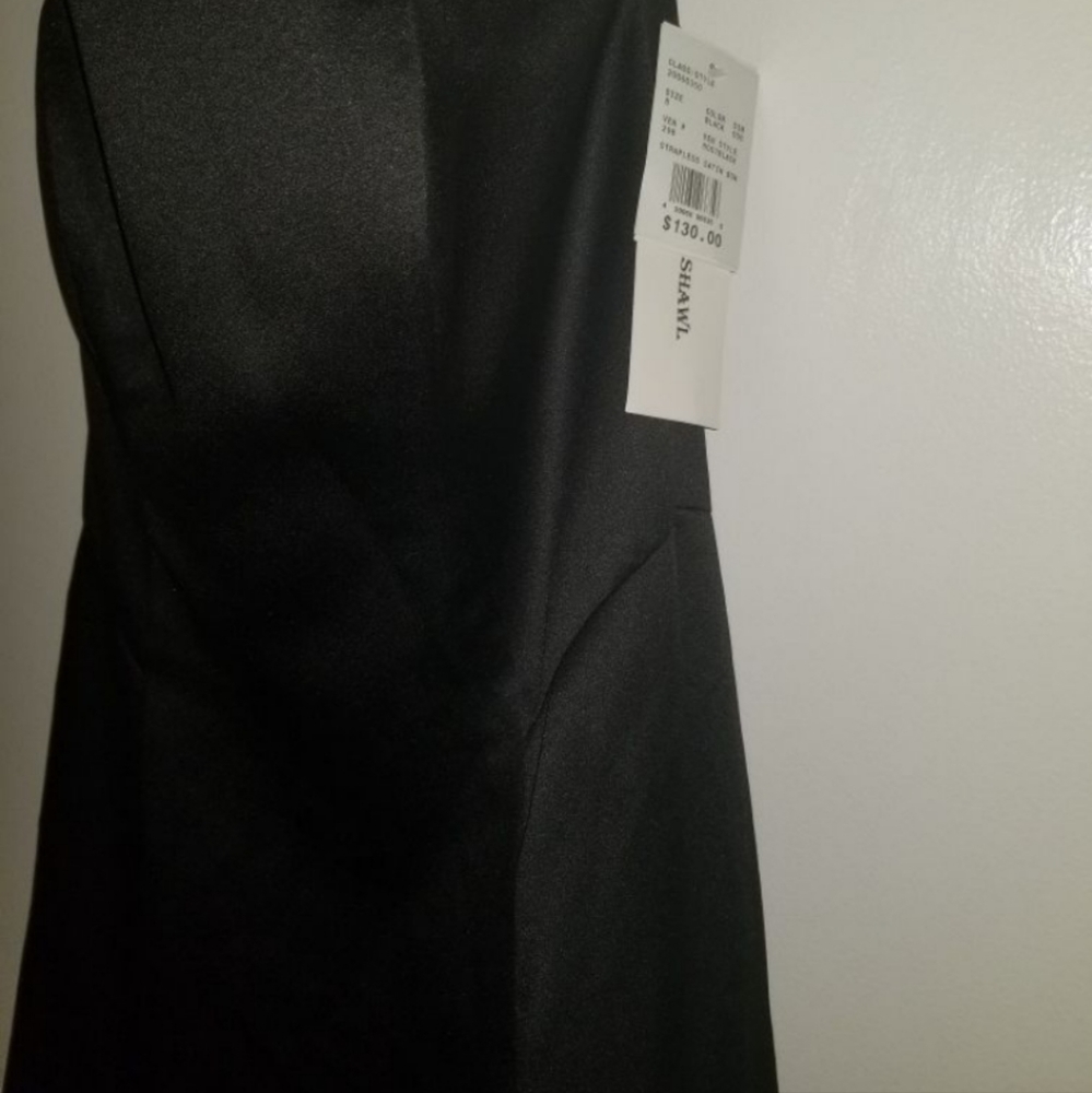 Formal David's bridal black dress size 8